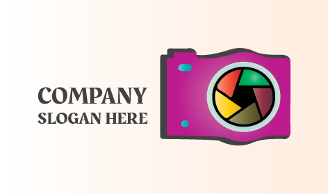 Logo De Photographie En Pixels Vibrants