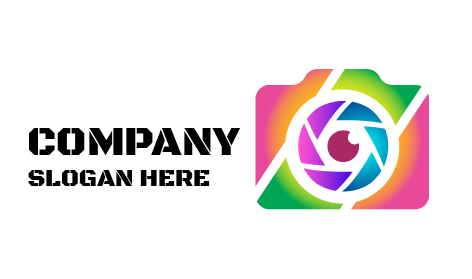 Logo D'appareil Photo Photographique Vif