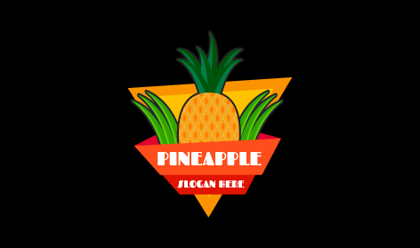Fresh Edible Pineapple Logo