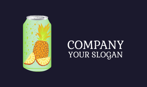 Healthy Pineapple Soda Logo