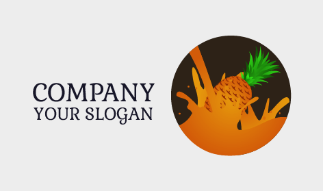 Pineapple Orange Splash Logo