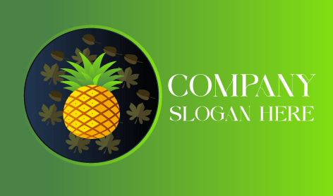 Small Pineapple Farming Logo