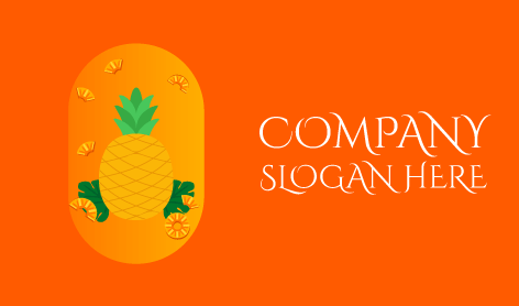 Vibrant Pineapple Slices Logo
