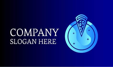 Mavi Tabak Pizza Logosu