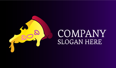 Pizza-logo Mit Extra Fettem Käse