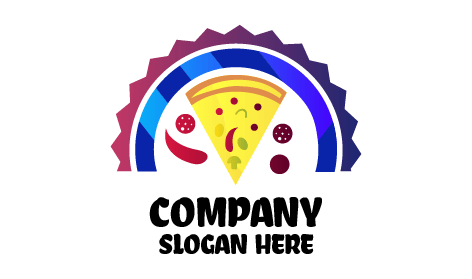 Logo Für Pizza Mit Scharfem Pfeffer