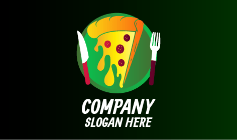 Logo Einer Pizza-snackbar