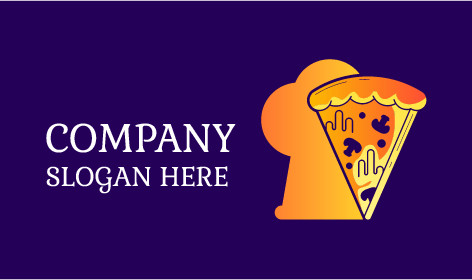 Mor Mantarlı Pizza Logosu