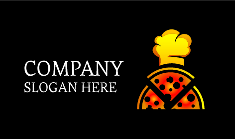 Sarı Miğferli Pizza Logosu