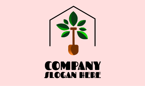 Kahverengi Kürek Bitkisi Logosu