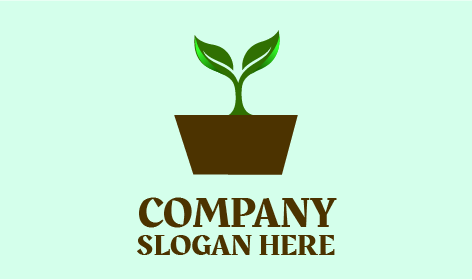 Parlak Yeşil Bitki Logosu