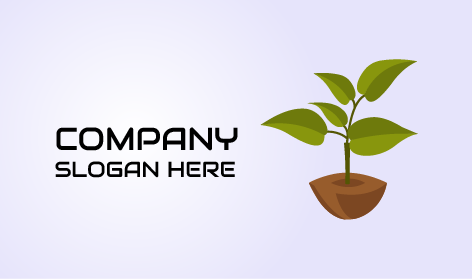 Logo Di Una Pianta In Germinazione Verde