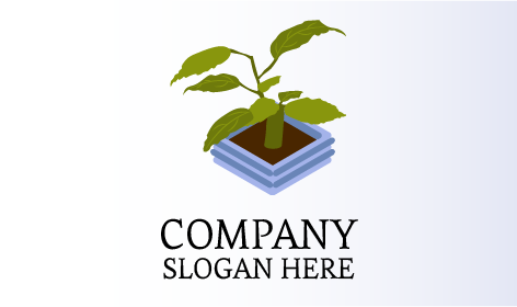 Yeşil Yapraklar Bitki Logosu