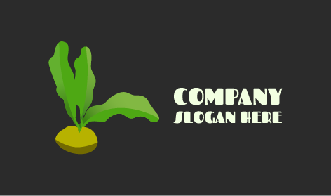 Logo della pianta di alghe