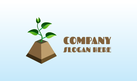 Benzersiz Saksı Bitkisi Logosu