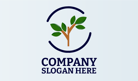 Vibrant Green Plant Logo