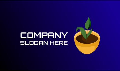 Logo Della Ciotola Per Piante Gialle