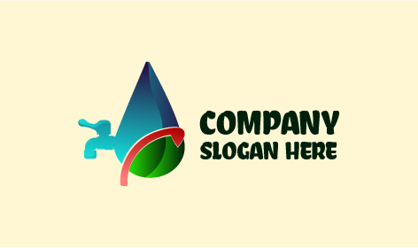 Logo Idraulico Bold Droplet