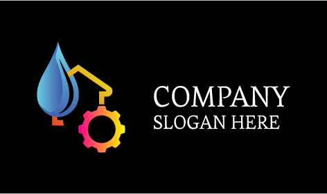 Logotipo De Plomería De Atención Comercial