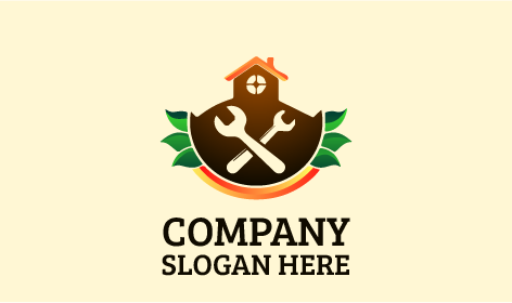 Logotipo De Plomería Con Llave Doble