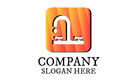 Luxury Faucet Plumbing Logo