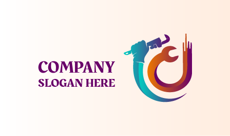 Logotipo De Plomería Con Agarre Confiable