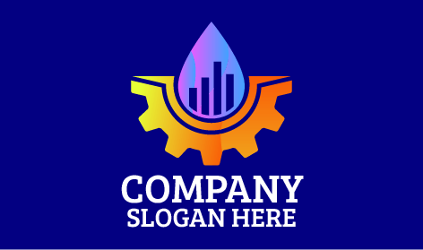 Logotipo De Plomería De Colores Vibrantes