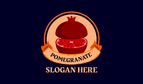 Creative Style Pomegranate Logo