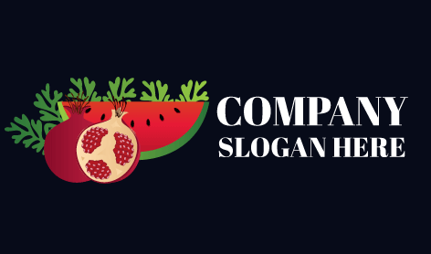 Fresh Watermelon Pomegranate Logo