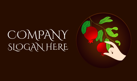 Hand Picking Pomegranate Logo