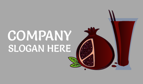 Maroon Pomegranate Glass Logo