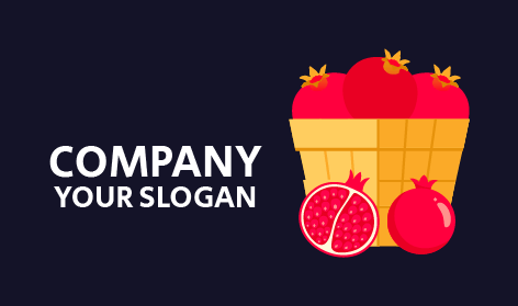 Organic Pomegranate Basket Logo
