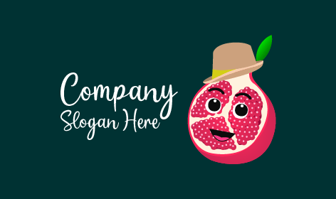 Peach Hat Pomegranate Logo