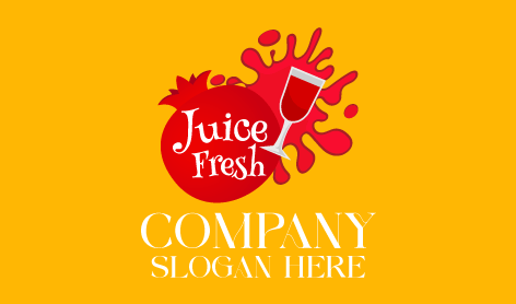 Pomegranate Juice Splash Logo