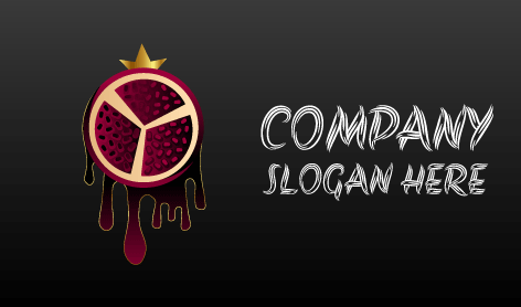 Purple Pomegranate Crown Logo