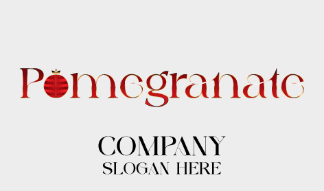 Rich Pomegranate Wordmark Logo