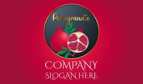 Royal Pomegranate Fruit Logo
