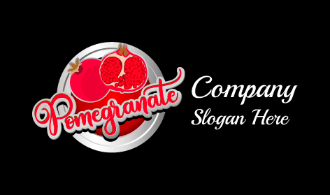 Silver Plate Pomegranate Logo