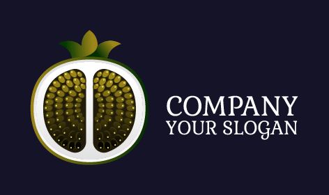 Unripe Green Pomegranate Logo