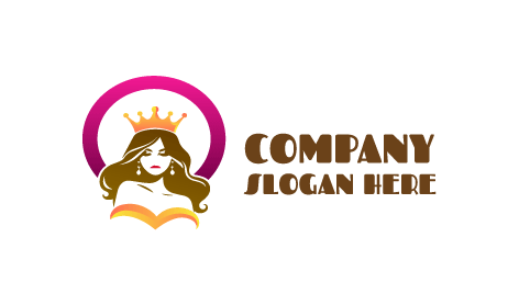 Logotipo De Reina Entusiasta De La Moda