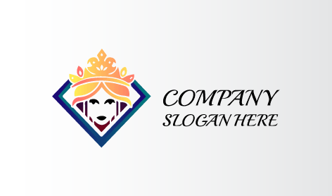 Logotipo De La Reina Del Reino Degradado