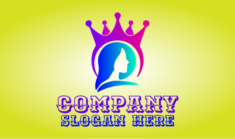 Logotipo Degradado De La Reina Real
