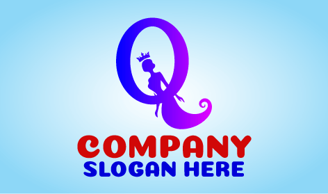 Logotipo de la reina sirena del mar