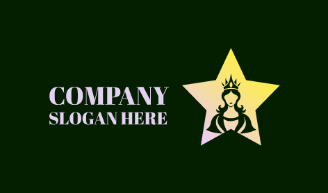 Logotipo De La Reina Con Estrellas En Tonos Pastel Suav