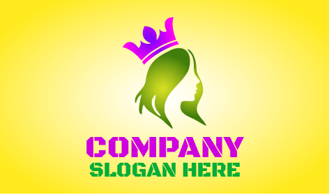 Logotipo Amarillo De La Reina Del Sol