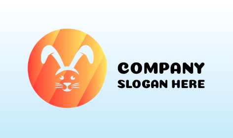 Logotipo De Conejo De Orejas Grandes