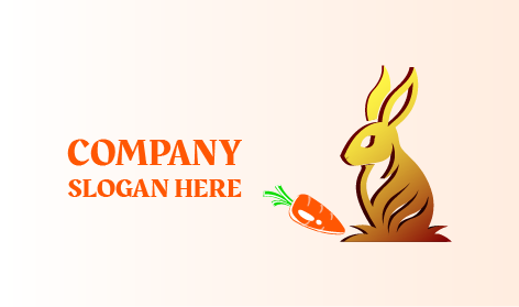 Logotipo Del Conejo Dorado Real