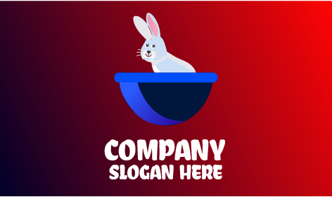 Logotipo De Conejo Extravagante