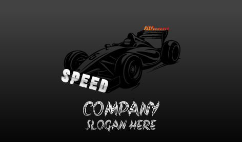 Black Ferrari Race Logo