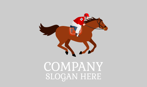 Brown Horse Race Logo